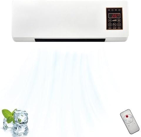 GENERIC Mini Unité AC 12 000 BTU Portable Refroidisseur Et Chauffage Mural, Design Ultra-Silencieux Pour Le Confort De La Chambre Et Du Bureau, Aucune Installation Nécessaire