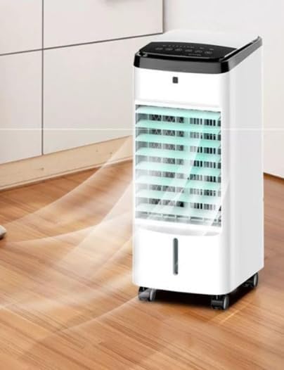  Portable Air Conditioner Cooler 3 Fan Speeds, LED Display, Remote Control + 24-Hour Timer - 5L Water Tank - Efficient Cooling Solution For Any Space