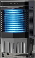 GENERIC Refroidisseur De Marais Portable, Ventilateur De Climatiseur évaporatif Avec 120 Oscillation, 3 Vitesses, Minuterie 12H, Packs De Glace Pour Le Garage De Patio Extérieur Intérieur, Refroidissement éne