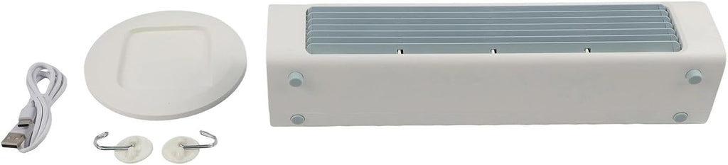  Climatiseur Mural Portable Sans Fil Avec Télécommande Pour Cuisine, Chambre à Coucher, Bureau, Sans Perçage (prise Blanche)
