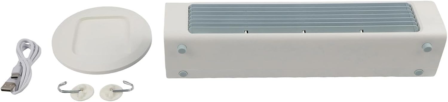  Climatiseur Mural Portable Sans Fil Avec Télécommande Pour Cuisine, Chambre à Coucher, Bureau, Sans Perçage (prise Blanche)