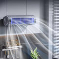  Climatiseur Ace Cooler, 500 BTU/h, Portable Et Rechargeable, Refroidissement Par évaporation, 3 Vitesses De Vent, Pour Chambre/Bureau/Cuisine (Rechargeable-Grise)