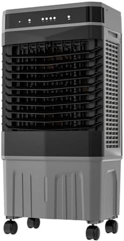  Réfrigérateur D'air évaporatif Portable Unité De Climatisation, Avec 120 ° Oscillant Sans Tuyau Nécessaire, 3 Vitesses Et 3 Modes, 12H Minuterie, Réservoir D'eau 45L, Ventilateur De Refroidissement à