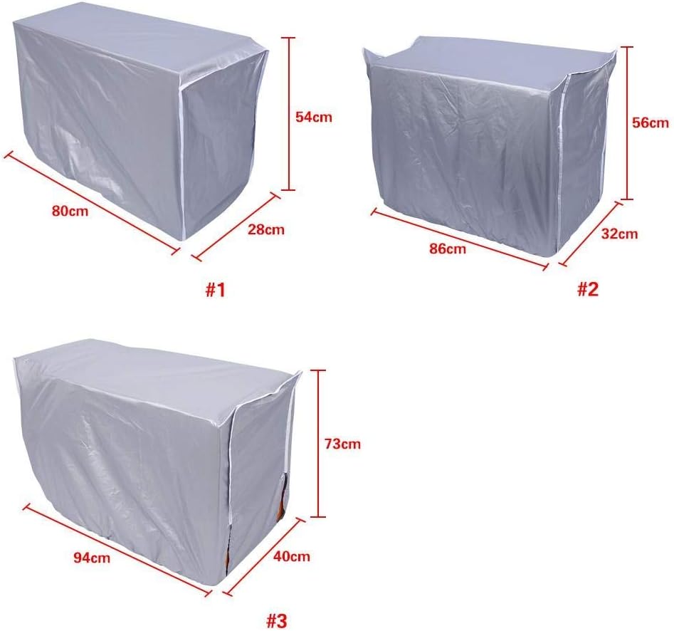  Couverture De Climatiseur Housse Climatiseur Extérieur, Unité De Fenêtre à La Maison De Couverture De Protection De Climatiseur Extérieur Antipoussière Imperméable(1.5p)