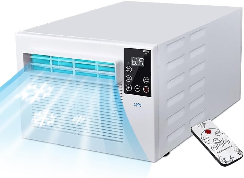  1876 BTU Portable AC Unit, Refroidisseur Personnel Compact Avec Déshumidificateur Pour Chambre à Coucher Chambre à Coucher, Low Power 280W Whisper Utilisation Silencieuse Comprend Un Kit De Fenêtre De