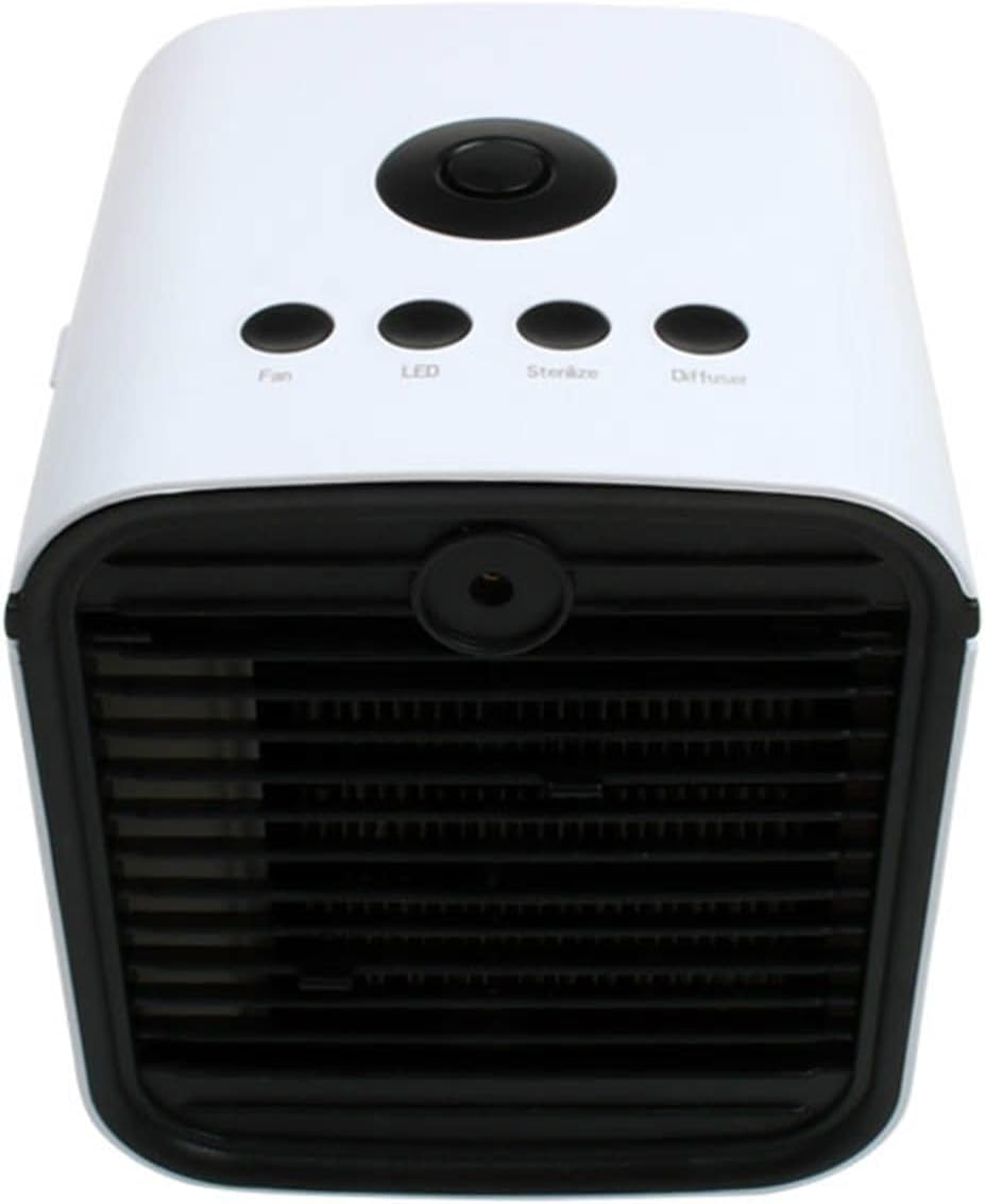  DieffematicKTY Climatiseur Mobile Mini Air Conditioner Fan Humidifier Ventilation Fan Rechargeable Desktop Water Cooled Blower Air Conditioner