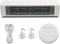  Climatiseur Mural Portable Sans Fil Avec Télécommande Pour Cuisine, Chambre à Coucher, Bureau, Sans Perçage (prise Blanche)