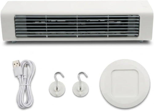  Climatiseur Mural Portable Sans Fil Avec Télécommande Pour Cuisine, Chambre à Coucher, Bureau, Sans Perçage (prise Blanche)