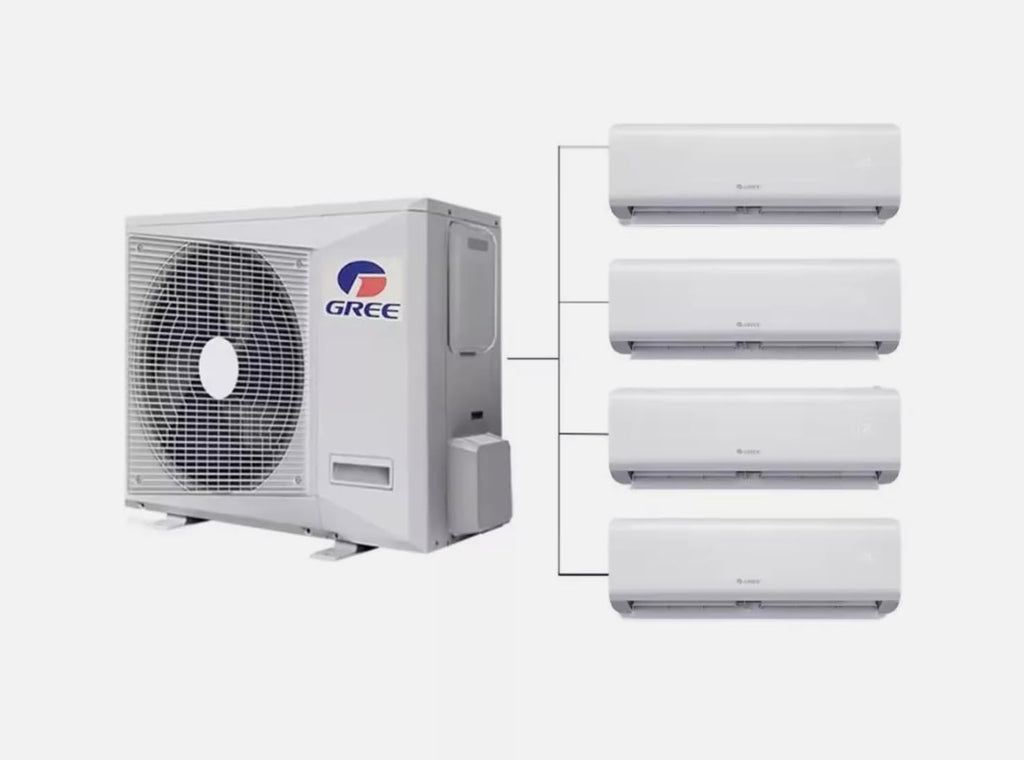 GENERIC 36000BTU Ductless Multi 18k Zones Mini Split Climatiseur Et Chauffage – 2 Zones