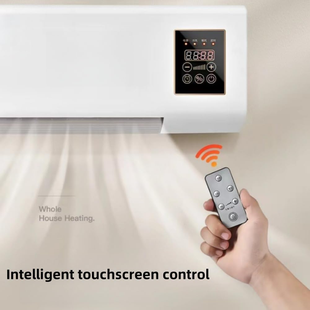  Ventille Portable Double Cool Heat Mode 30dB Ultra Calme Pour La Chambre Jusqu'à 300 Sqft Efficace D'énergie Avec Télécommande Pour L'utilisation De L'appartement De Bureau à Domicile (54 * 20 * 11.5c