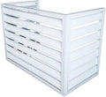 GENERIC Housse De Climatiseur – Protection Contre La Pluie En Alliage D'aluminium Pour Unités De Fenêtre – Clôture D'utilisation Intérieure/extérieure Pour Cacher Les Unités De Climatisation – Protection
