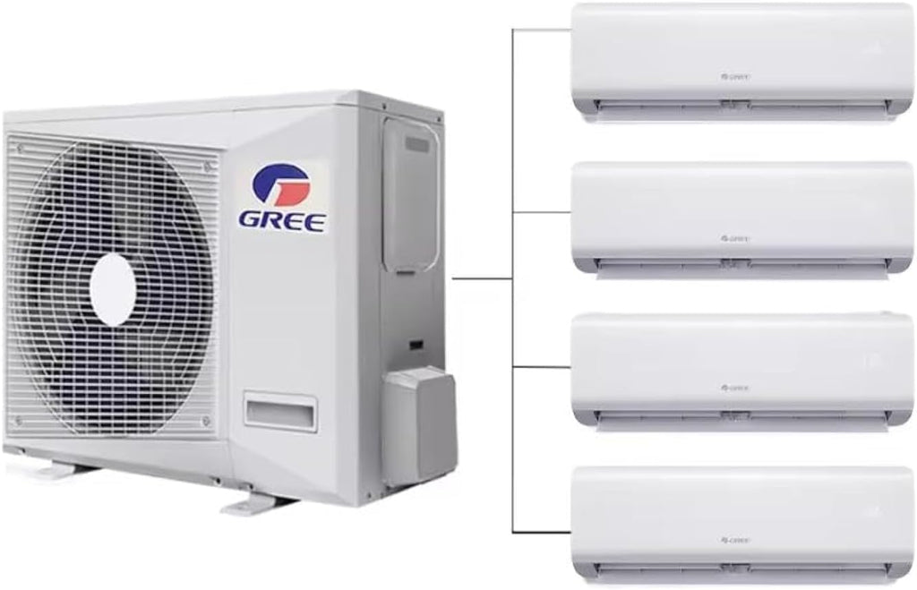 GENERIC 36000BTU Climatiseur Et Chauffage Sans Conduit Multi 9K Zones Mini Split – 4 Zones