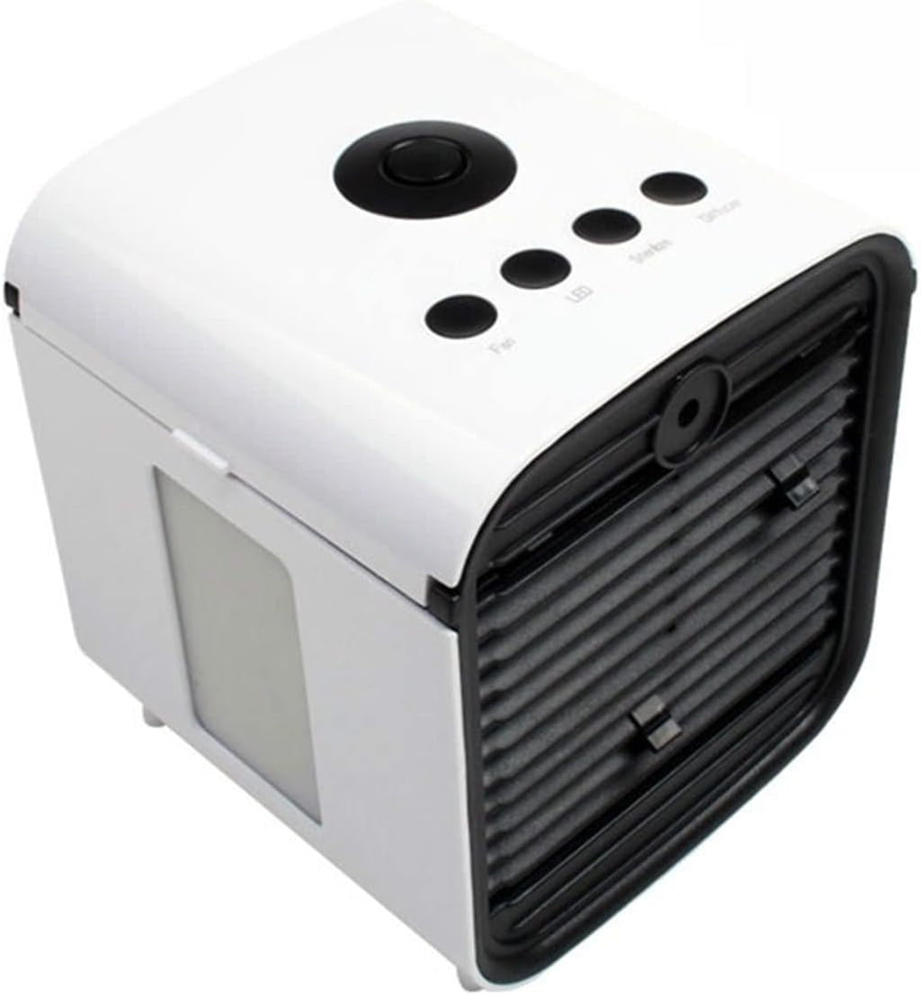 DieffematicKTY Climatiseur Mobile Mini Air Conditioner Fan Humidifier Ventilation Fan Rechargeable Desktop Water Cooled Blower Air Conditioner