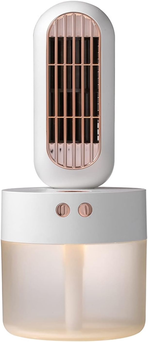 DieffematicKTY Climatiseur Mobile Portable Rechargeable Water Cooling Fan With Air Humidifier Surface Mist Air Conditioning Fan (Color : White)