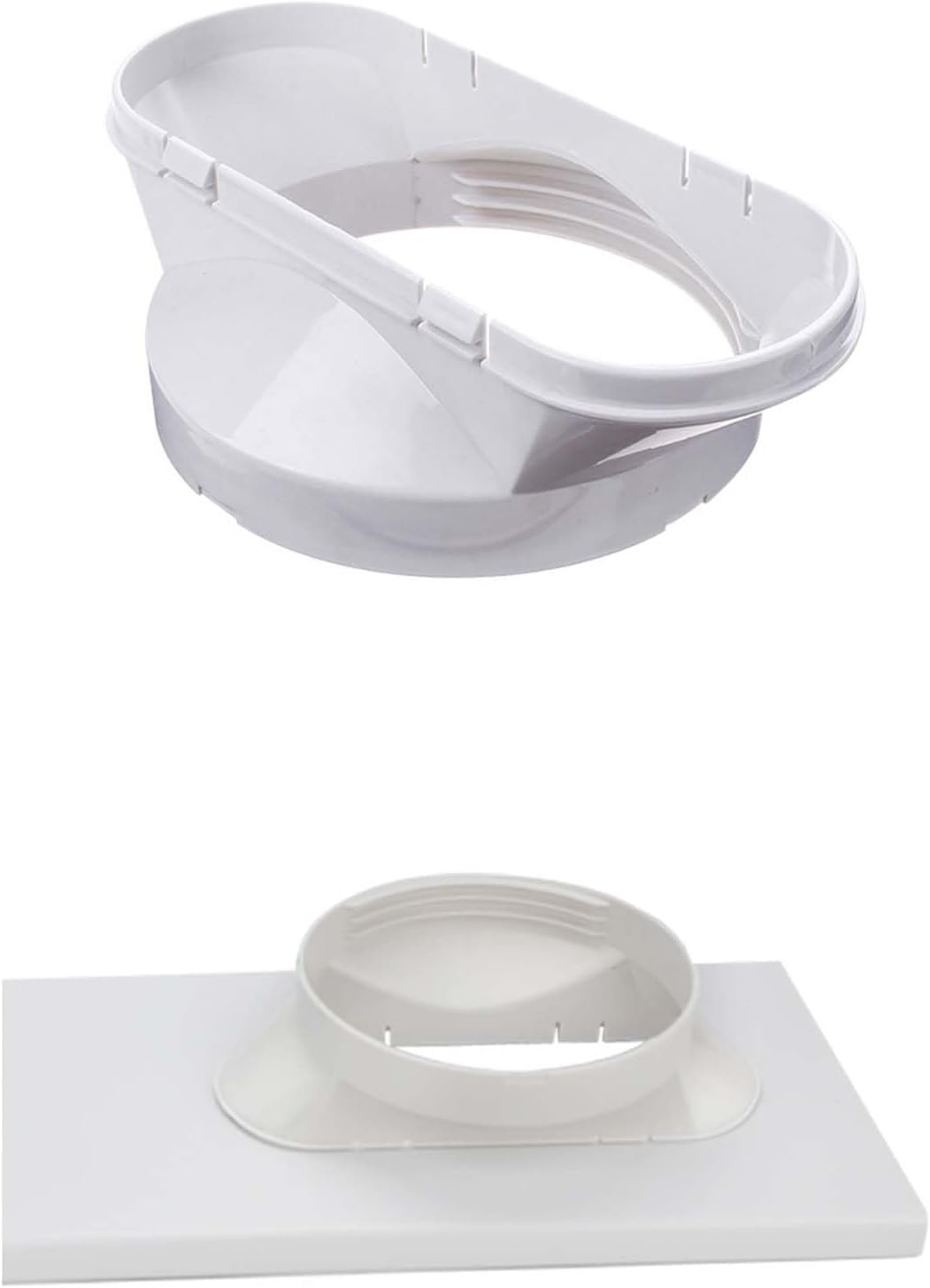  Kit Fenêtre Climatiseur Plaque étanchéité Panneau Ventilation PVC Réglable Installation Rapide Renforcé Adapté Tuyau échappement 13 15 Cm Pour Fenêtre Coulissante Maison Appartement Climatiseur Portab