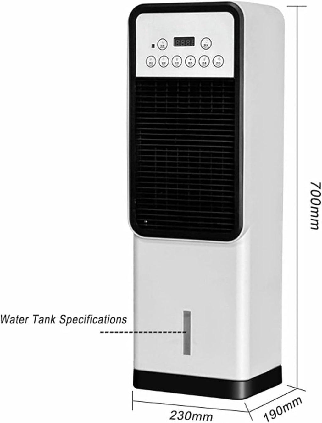  Ventilateur Portable De Climatiseur 12000 Btu Avec Télécommande, Refroidisseur Évaporatif Et Appareil De Chauffage Pour Le Refroidissement Mobile Et Le Chauffage