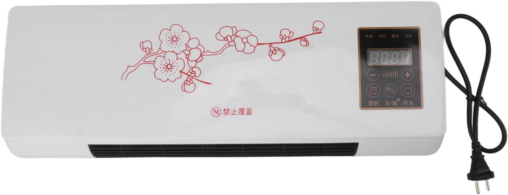  YUYTE Climatiseur Chauffant, Prise UE Polyvalente 220 V Portable à Faible Bruit Mural Refroidisseur D'air Avec Télécommande Pour Maison Salle De Bain Chambre Salon