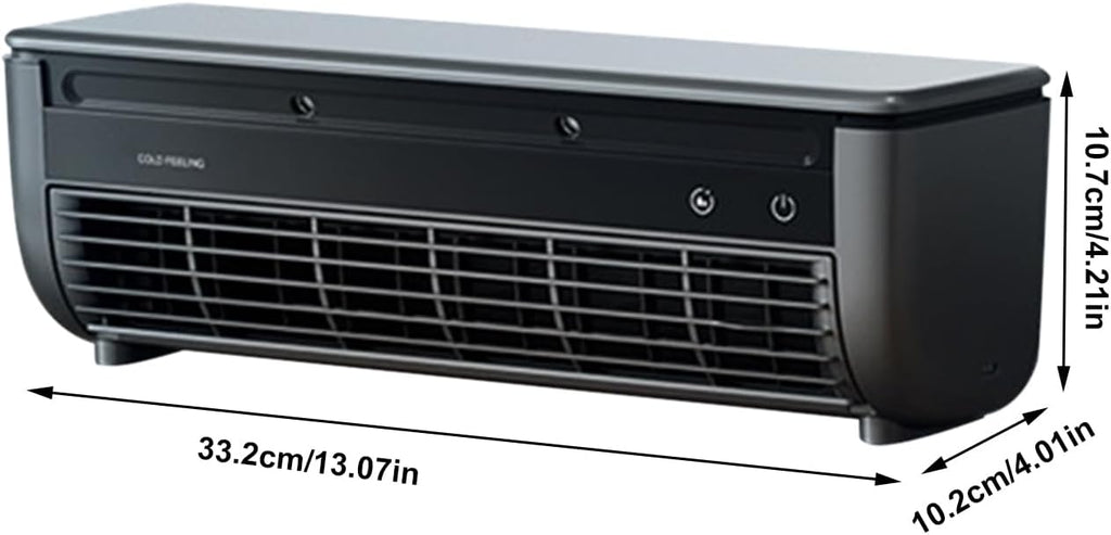  Ventilateur Climatiseur,Ventilateur D'Air Frais Pour Chambre - Rafraîchisseur D'Air Charge Sans Fil Trois Vitesses Pour Maison Bureau Voyage Camping Salle De Bain Intérieur Extérieur