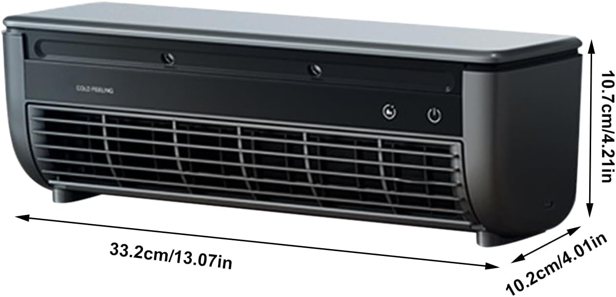  Ventilateur Climatiseur,Ventilateur D'Air Frais Pour Chambre - Rafraîchisseur D'Air Charge Sans Fil Trois Vitesses Pour Maison Bureau Voyage Camping Salle De Bain Intérieur Extérieur