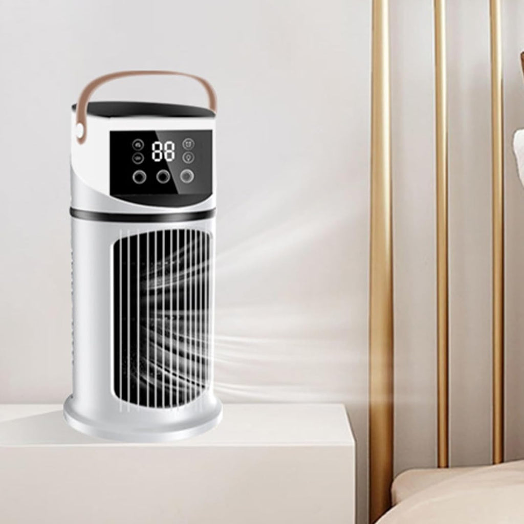  Climatiseur Ventilateur,Climatiseur Mobile Pour Intérieur - Réglable Avec Éclairage LED Pour Chambre Bureau Dortoir Sommeil Et Travail