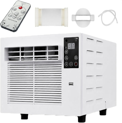 Climatiseur Portable De Voyage Pour Pick-Up, SUV Et Caravane, Climatiseur Mobile Pour Tente Et Rafraîchisseur D'air Portable, 1876 Btu, 280 W, Silencieux, Minuterie À Distance AC+0.9M