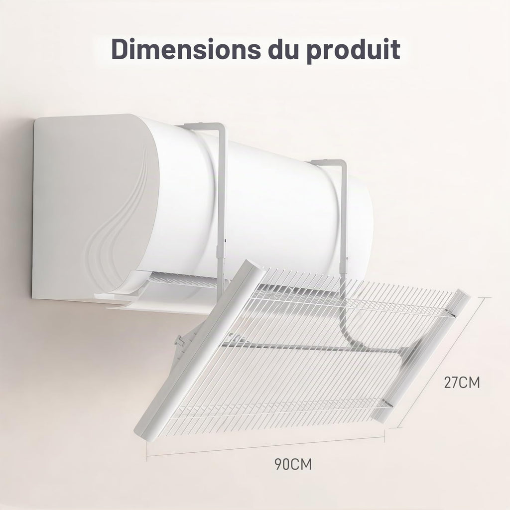 Déflecteur Climatiseur Universel,Déflecteur Réglable Pour Climatiseur Métal Pare Brise Air Conditionné Anti Direct Blowing Déflecteur Bouclier De Climatiseur Froid Pour La Maison