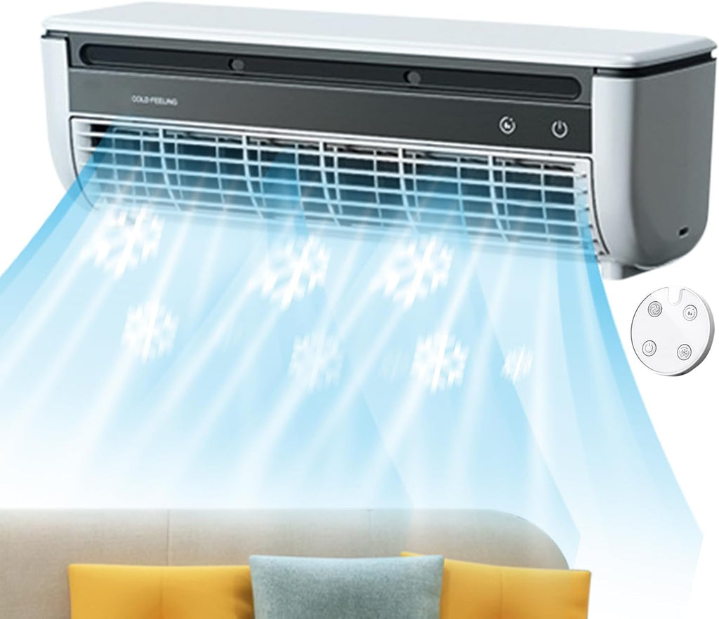 Genérico Ventilateur De Climatisation, Climatiseur Portable, Refroidisseur De Chargement Sans Fil, Brise Réglable, Appareil De Refroidissement Personnel Compact Pour Maison, Cuisine, Dortoir, Voyage
