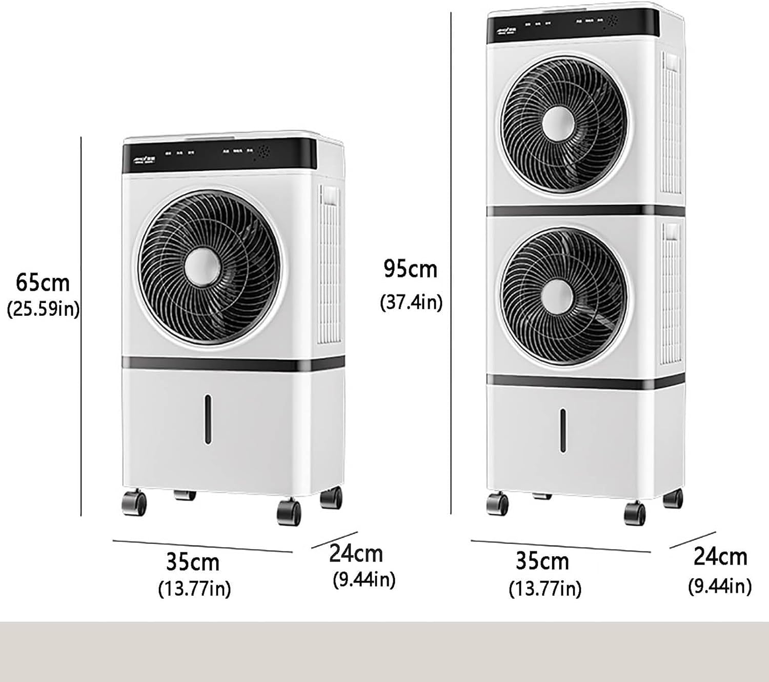 GENERIC Refroidisseur évaporatif Portable Avec Réservoir 14L Et Télécommande, Ventilateur à 3 Vitesses Avec Minuterie 12h Pour Un Refroidissement Rapide Dans Le Salon Et Le Bureau