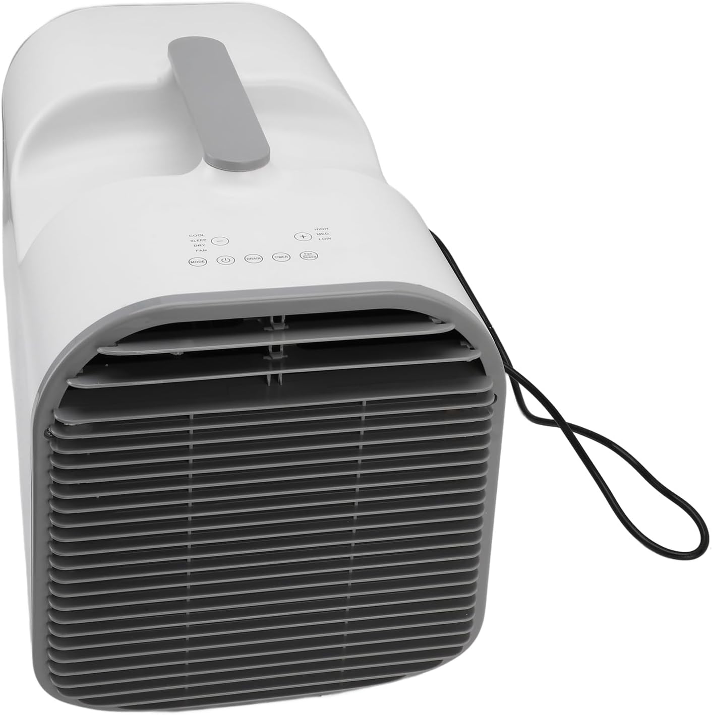  SIXRUN Climatiseur Portable, 4500BTU 420W Ventilateur De Refroidissement Avec Commande Vocale, Télécommande, Pour Camping Caravane Chambre (Prise UE 220V)
