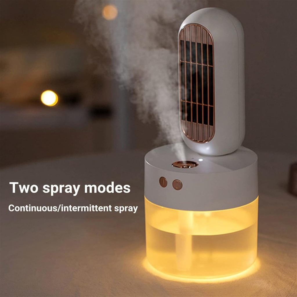  DieffematicKTY Climatiseur Mobile Portable Rechargeable Water Cooling Fan With Air Humidifier Surface Mist Air Conditioning Fan (Color : White)