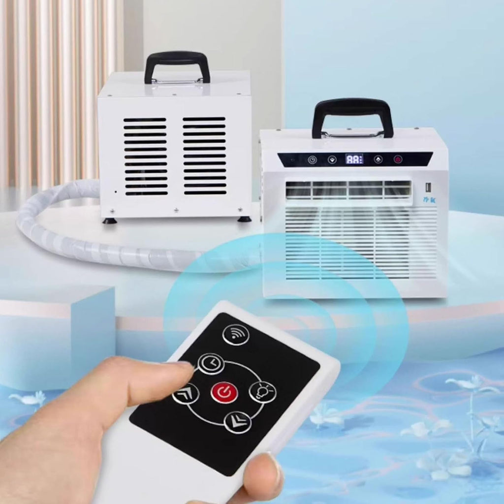 GENERIC Climatiseur Séparé 13000 BTU Avec Télécommande à écran Tactile, Minuterie 24 H, Poignée Supérieure Pour La Maison, Le Bureau, Le Camping, Pas De Montage Nécessaire