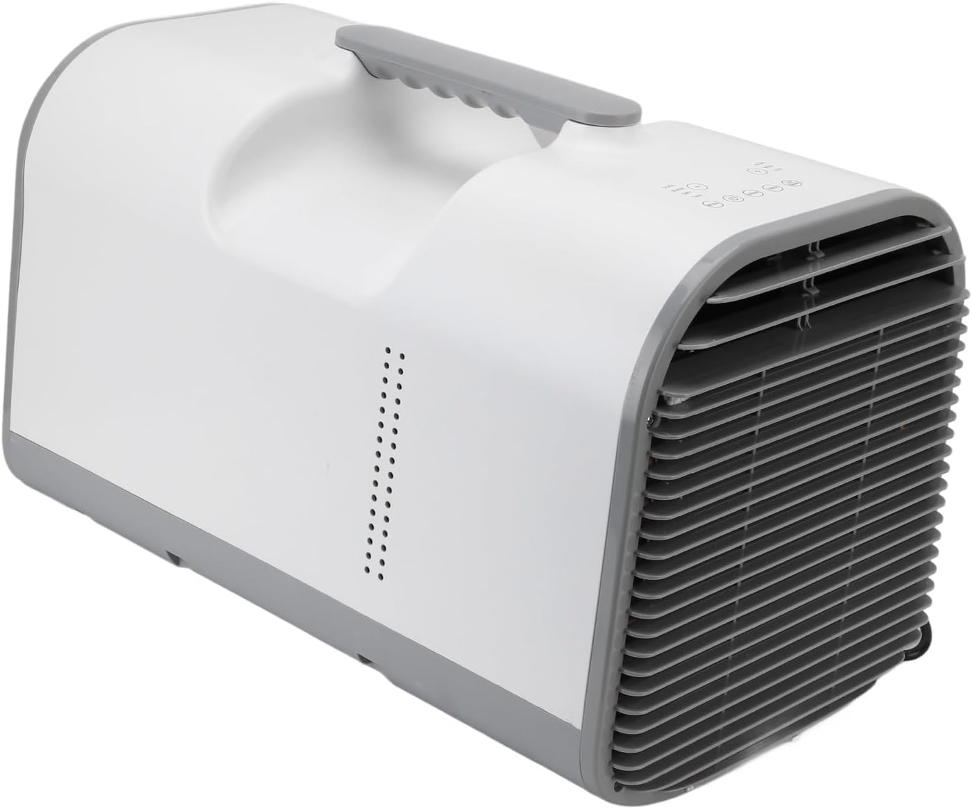  SIXRUN Climatiseur Portable, 4500BTU 420W Ventilateur De Refroidissement Avec Commande Vocale, Télécommande, Pour Camping Caravane Chambre (Prise UE 220V)