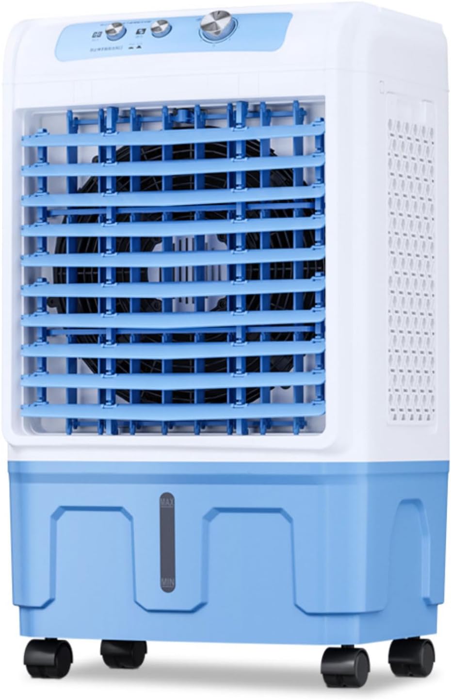 GENERIC Climatiseur évaporatif Portable, Moteur En Cuivre Amélioré, Grand Réservoir D'eau, Blocs De Glace, Ventilateur De Refroidissement Pour Usage Intérieur Et Extérieur, Idéal Pour Les Chambres à Coucher