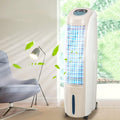  Refroidisseur D'air Mobile 30L, 3 En 1 Climatiseur Portable Ventilateur Purificateur Humidificateur Avec Roues, Ventilateur Purificateur Humidificateur Silencieux 3 Vitesses, Pour Maison