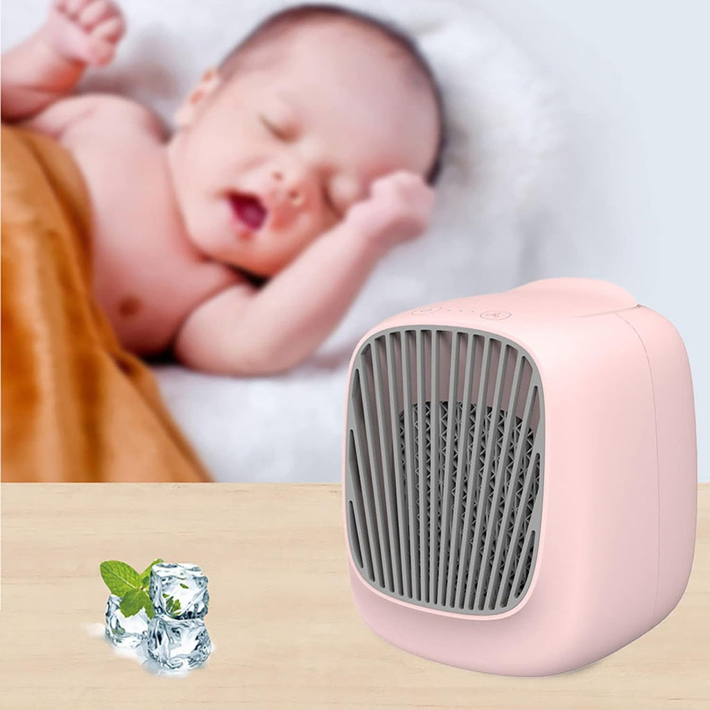  DieffematicKTY Climatiseur Mobile Air Conditioner Air Cooler Fan Water Mist Fan Portable Air Conditioner Fan Mini Office Desktop Humidifier Electric Cooling Fan Cooler