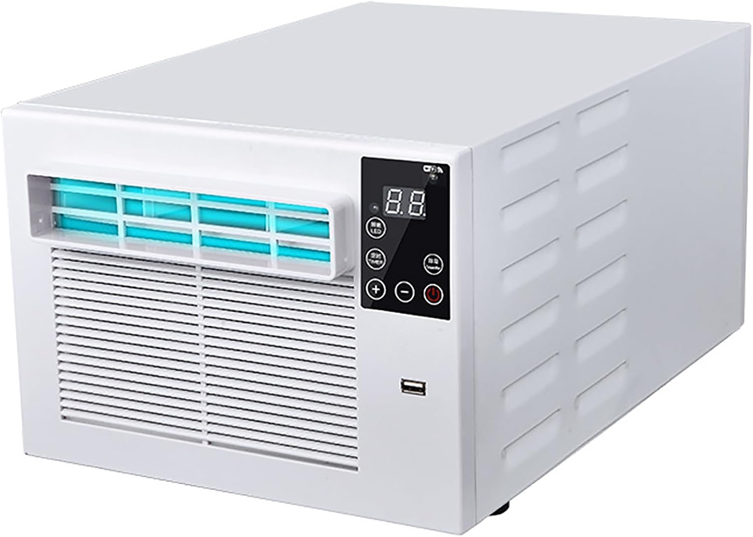  Climatiseur Portable, 1876 BTU Mini AC Avec Déshumidificateur, Refroidisseur Personnel Silencieux Pour La Chambre De Bureau De Dortoir, Conception Compacte Efficace Sur Le Plan énergétique Avec Téléco