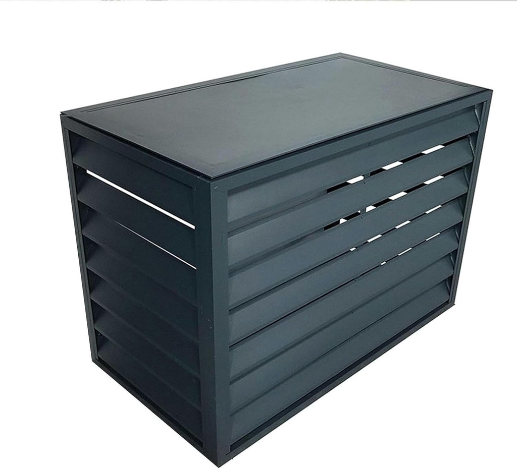  Housse De Climatiseur En Aluminium De Qualité Supérieure Et Protection De Pompe à Chaleur, Mini Bouclier Pour Unité De Climatisation Extérieure, Clôture élégante Pour Dissimuler Les Unités Extérieures