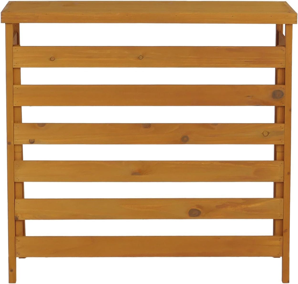  Mendler Habillage Pour Climatiseur/échangeur Thermique HWC-Q15, Cache En Bois Certifié MVG 78 X 84 X 32 Cm - Couleur Naturelle