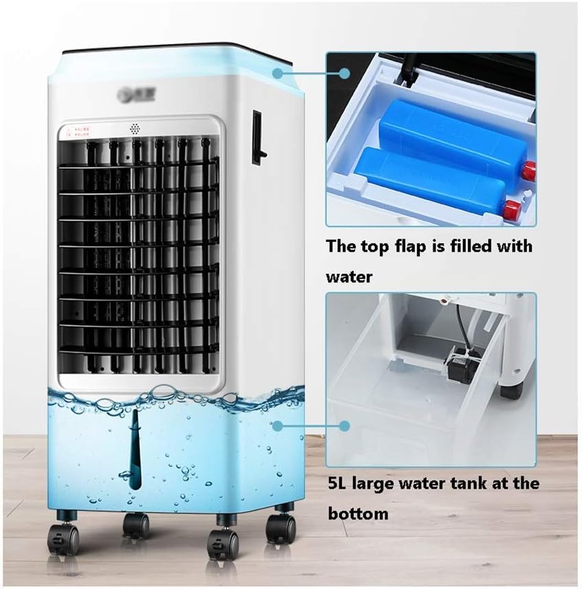 GENERIC Climatiseur Portable 3 En 1 De 9 000 BTU Avec Affichage LED, Télécommande, Minuterie 24 H, 3 Vitesses De Ventilation Et Classe énergétique A.