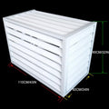 GENERIC Housse En Aluminium De Qualité Supérieure Pour Climatiseur - Protection Hivernale Pour Unités Extérieures - Résistante Aux Intempéries - Utilisation En Intérieur/extérieur - Finition Blanche élégante