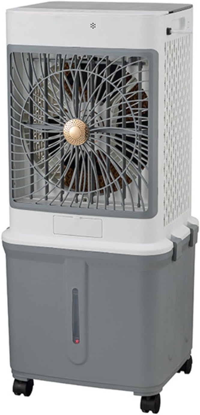 GENERIC Refroidisseur évaporatif Avec Réservoir 32L, Oscillation De 120°, Fonctionnement Silencieux à Partir De 50dB, Minuterie Et Télécommande, Refroidissement Et Hydratation Pour Les Chambres, Bureau Et Cam