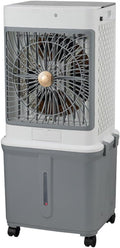 GENERIC Refroidisseur évaporatif Avec Réservoir 32L, Oscillation De 120°, Fonctionnement Silencieux à Partir De 50dB, Minuterie Et Télécommande, Refroidissement Et Hydratation Pour Les Chambres, Bureau Et Cam