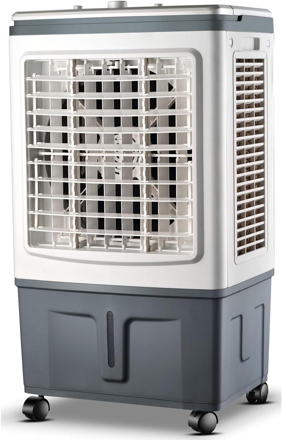 GENERIC Climatiseurs Portables Refroidisseur D'air évaporatif Avec 3 Vitesses Swamp Cooler Sans Fenêtre Portable AC Unit Ventilateur De Refroidissement Qui Soufflent L'air Froid 30LWater Tank Ultra Calme Pour