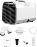  Climatiseur Mobile Tente 4000 BTU, Sans Fenêtre Clim Portable Camping RV Camion Fourgon Voiture Garage Mini Climatiseur Silencieux 4-en-1 Basse Consommation 420W