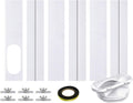  Kit Fenêtre Climatiseur Plaque étanchéité Panneau Ventilation PVC Réglable Installation Rapide Renforcé Adapté Tuyau échappement 13 15 Cm Pour Fenêtre Coulissante Maison Appartement Climatiseur Portab