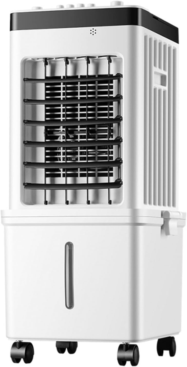  Climatiseur Mobile Sans Évacuation 15L 75W Climatiseur Mobile Silencieux Avec Minuterie De 7.5H 3 Modes 40dB Réservoir D'eau Amovible Télécommande Refroidisseur D'air Climatisation Pour Chambre