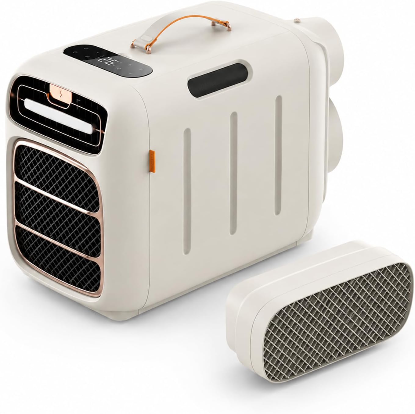 Climatiseur Portable Camping, Mini Climatiseur De Tente Cooling&Heating | Compresseur 5000 BTU, Double Tuyau, Refroidissement 3s, Pour 5-10m², Basse Consommation 420W, Silencieux 45dB