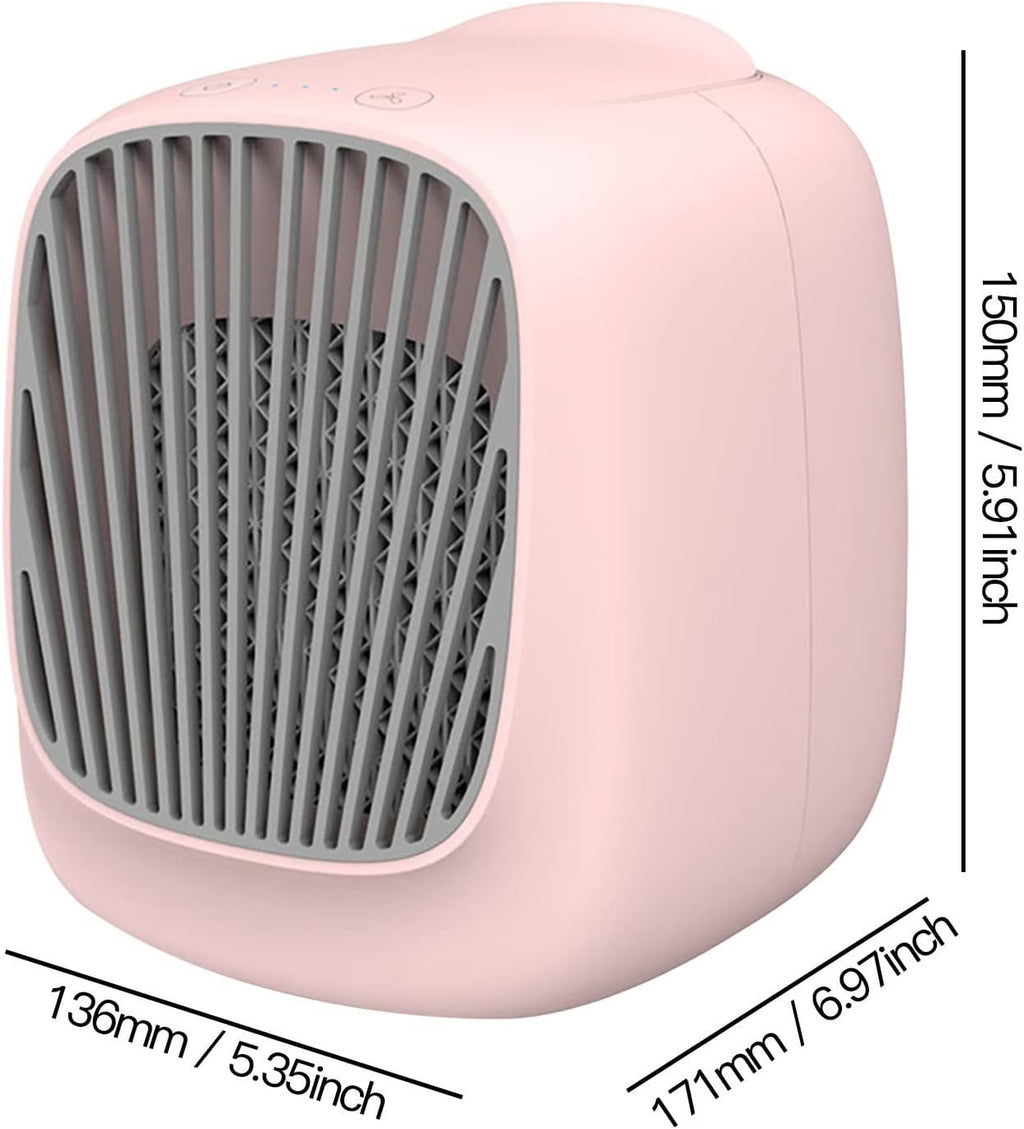  DieffematicKTY Climatiseur Mobile Air Conditioner Air Cooler Fan Water Mist Fan Portable Air Conditioner Fan Mini Office Desktop Humidifier Electric Cooling Fan Cooler