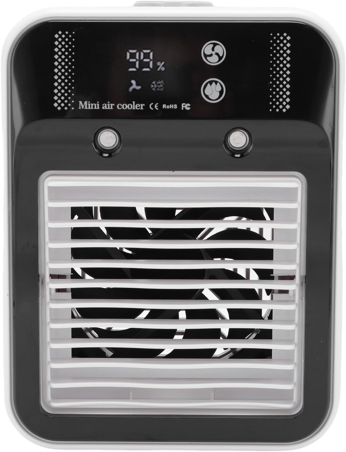  Tnfeeon Climatiseur Portable, Ventilateur De Refroidissement Silencieux Avec Modes De Double Aérien, Batterie Rechargeable Pour Les Campeurs Et Usage Domestique