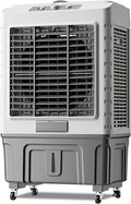  Climatiseur Portable Swamp Cooler, Refroidisseur D'air Par évaporation Avec Réservoir D'eau De 55 L/14,5 Gal, Oscillation à 120°, 3 Vitesses, Ventilateur Pour Chambre, Terrasse, GA